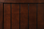 2152T-4282-7PC 7 pc bardstown dark wood finish dining table set with vinyl upholstered chairs