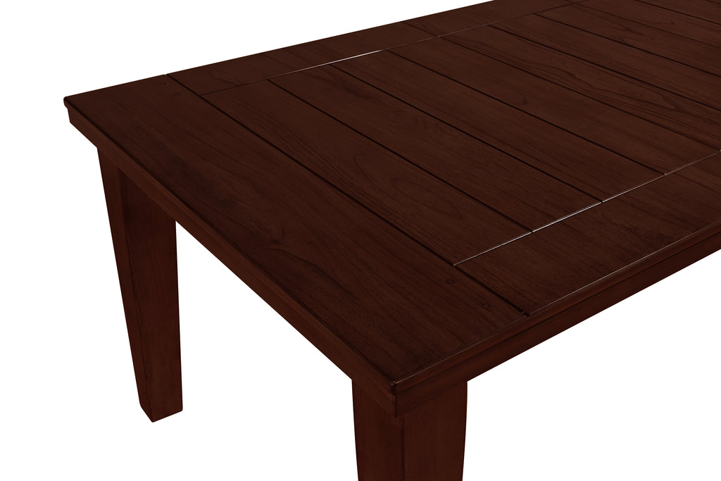 2152T-4282-7PC 7 pc bardstown dark wood finish dining table set with vinyl upholstered chairs