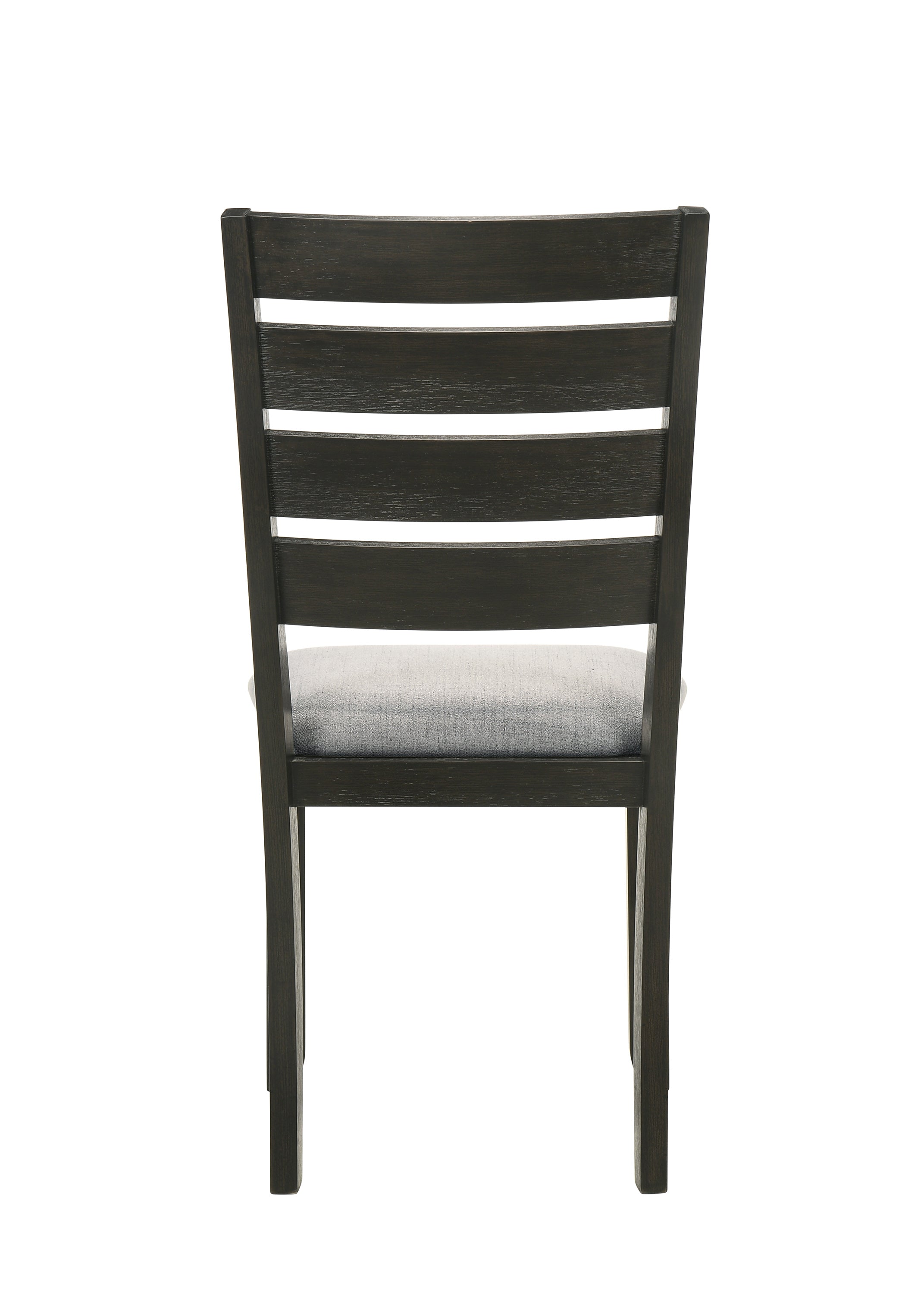 2152T-WC  6 pc bardstown wheat and charcoal wood finish dining table set with fabric chairs and bench