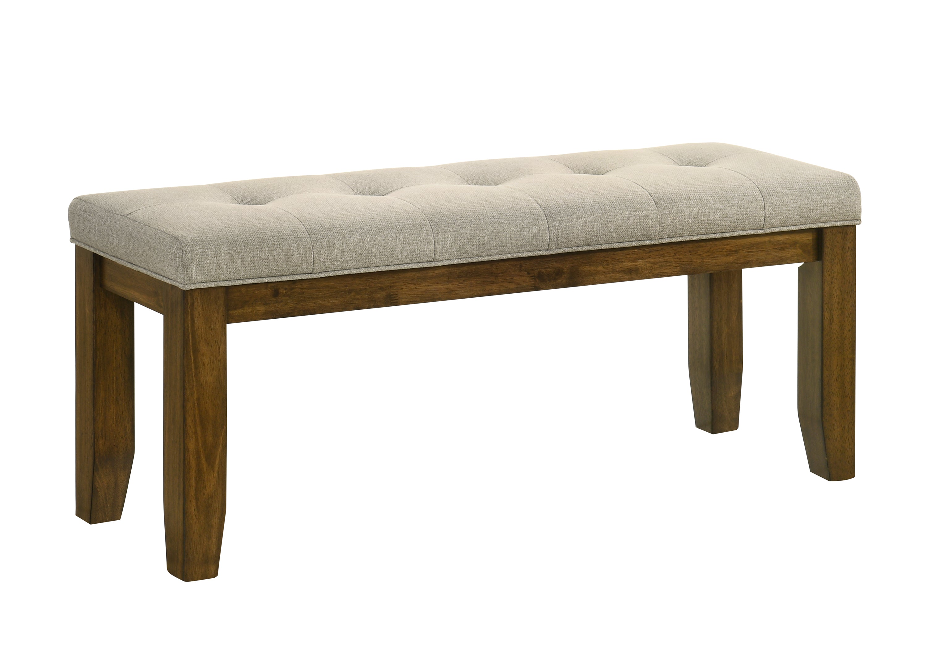 Hollister 6-Piece Brown Wood Dining Table Set with Bench – 2153-6PC