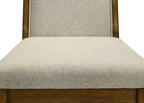Hollister 6-Piece Brown Wood Dining Table Set with Bench – 2153-6PC