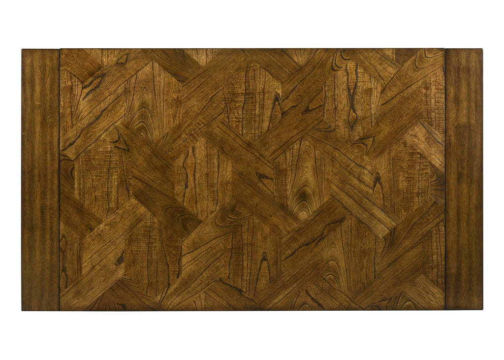 Hollister 6-Piece Brown Wood Dining Table Set with Bench – 2153-6PC
