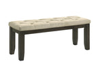 2154T-6PC 6 pc Herbert dark brown finish wood dining table set trestle base