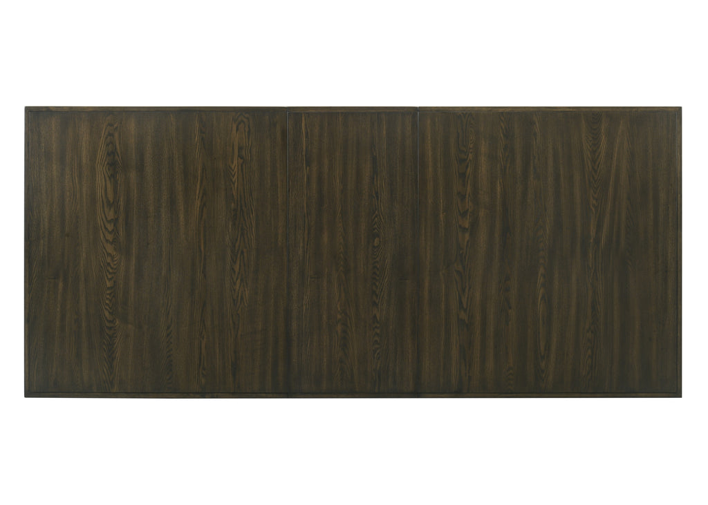 2154T-6PC 6 pc Herbert dark brown finish wood dining table set trestle base