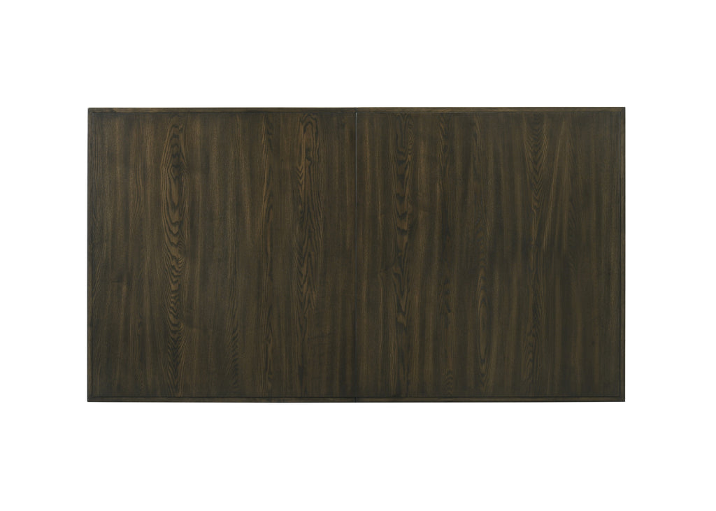 2154T-6PC 6 pc Herbert dark brown finish wood dining table set trestle base