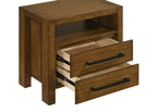 Adderley 2-Drawer Nightstand Bedside Table Warm Brown – 215852