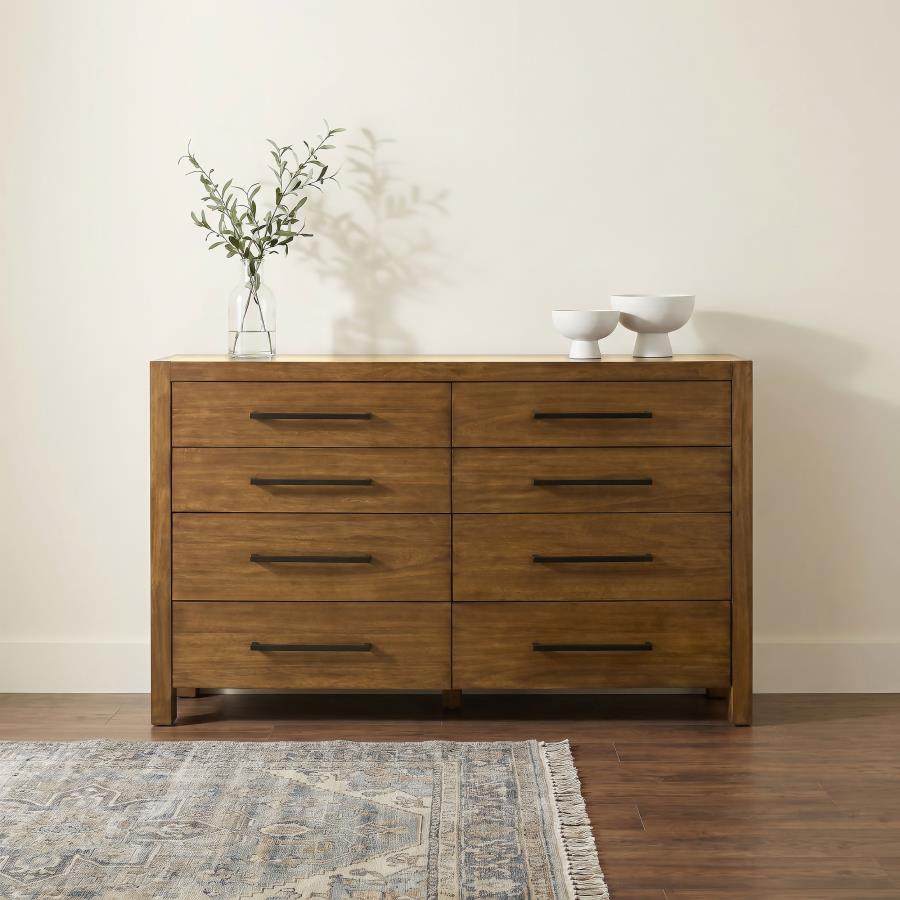 Adderley 8-Drawer Bedroom Dresser Warm Brown – 215853