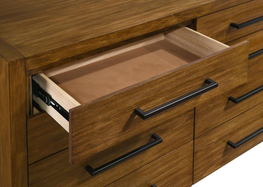 Adderley 8-Drawer Bedroom Dresser Warm Brown – 215853