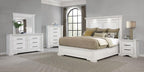 Coaster McKinney Vintage Distressed White 4-Piece Queen Bedroom Set – 215871Q-S4