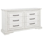 Coaster McKinney Vintage Distressed White 4-Piece Queen Bedroom Set – 215871Q-S4