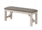 Maribelle 6-Piece Chalk Grey Two-Tone Wood Dining Table Set with Trestle Base – 2158CG-T-6PC