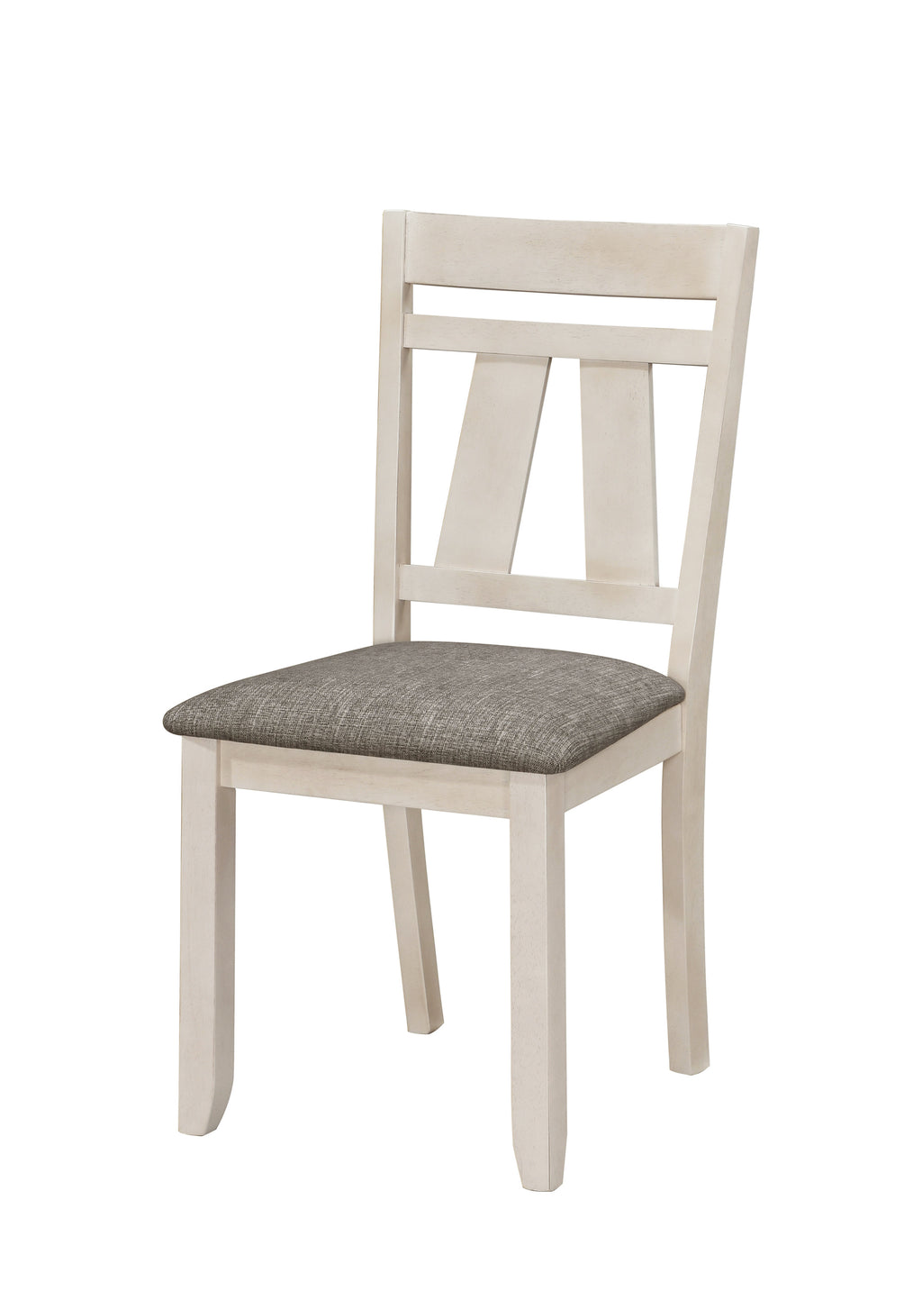 Maribelle 6-Piece Chalk Grey Two-Tone Wood Dining Table Set with Trestle Base – 2158CG-T-6PC