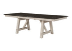 Maribelle 6-Piece Chalk Grey Two-Tone Wood Dining Table Set with Trestle Base – 2158CG-T-6PC