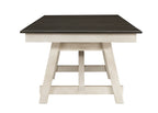 Maribelle 6-Piece Chalk Grey Two-Tone Wood Dining Table Set with Trestle Base – 2158CG-T-6PC