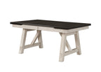 Maribelle 6-Piece Chalk Grey Two-Tone Wood Dining Table Set with Trestle Base – 2158CG-T-6PC