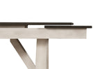 Maribelle 6-Piece Chalk Grey Two-Tone Wood Dining Table Set with Trestle Base – 2158CG-T-6PC