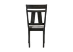 2158WC-T-6PC 6 pc Maribelle charcoal wheat two tone finish wood dining table set with trestle base