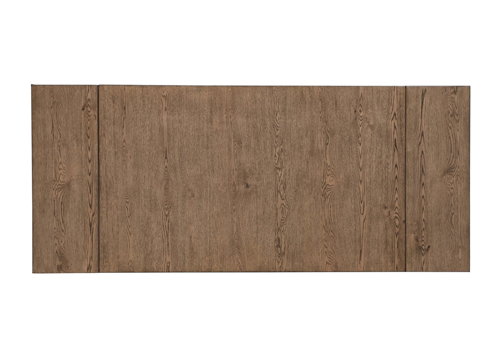 2158WC-T-6PC 6 pc Maribelle charcoal wheat two tone finish wood dining table set with trestle base