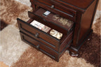 Homelegance 2159-4PC 4 pc cumberland rich medium brown finish wood sleigh bedroom set