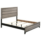 Valen Light Taupe 4-Piece Queen Bedroom Set with Groove Panel Bed – 215911Q-S4