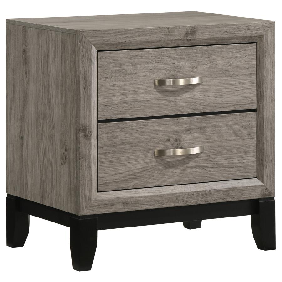 Valen Light Taupe 4-Piece Queen Bedroom Set with Groove Panel Bed – 215911Q-S4
