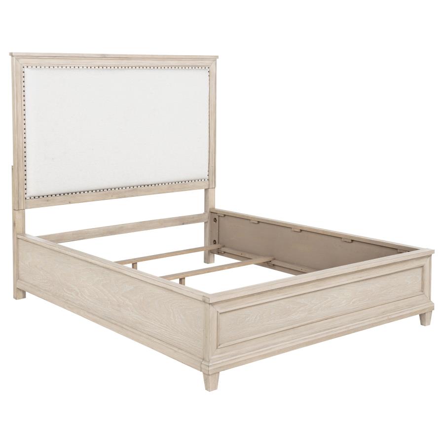 Pembroke Washed Oak Finish Wood 4-Piece Queen Bedroom Set – 215921Q-S4