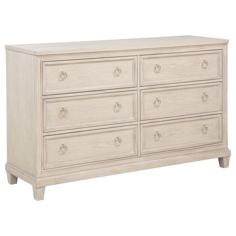 Pembroke Washed Oak Finish Wood 4-Piece Queen Bedroom Set – 215921Q-S4