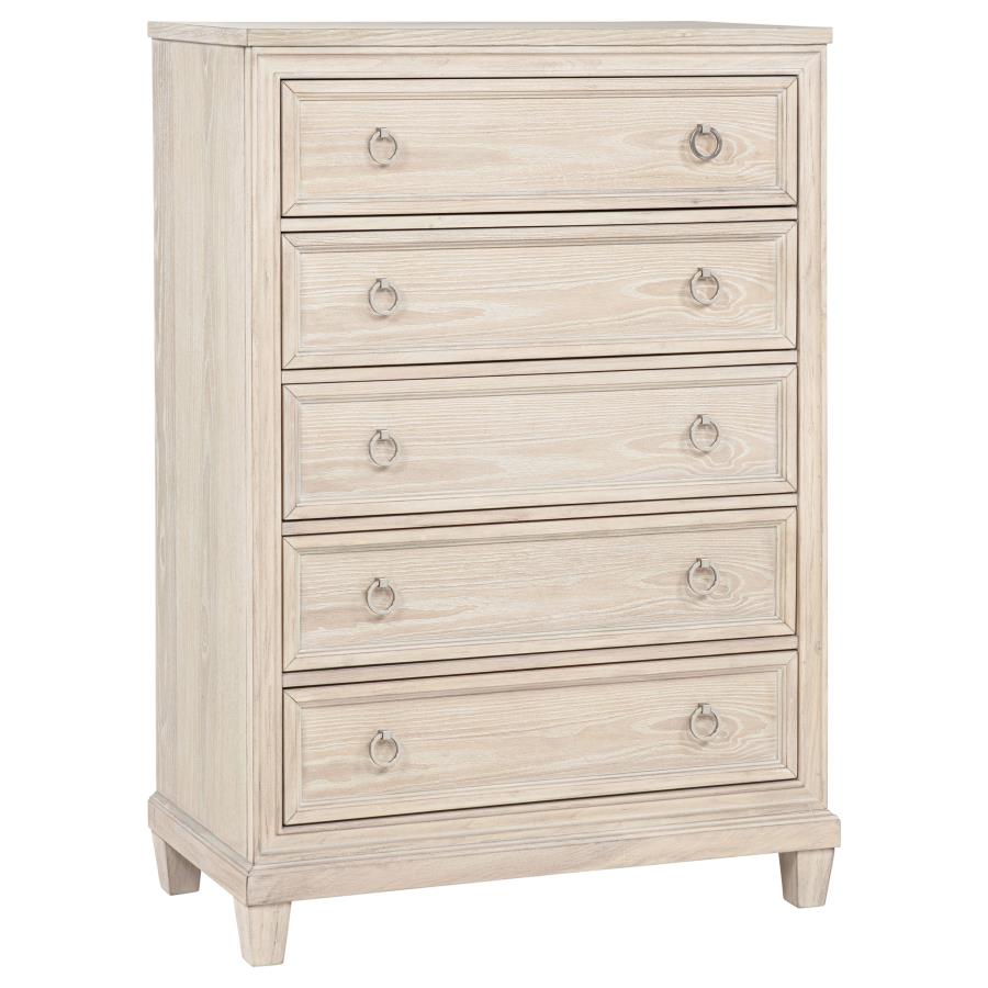 Coaster Pembroke Washed Oak 5-Drawer Chest – 215925