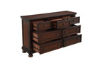 Homelegance 2159-4PC 4 pc cumberland rich medium brown finish wood sleigh bedroom set