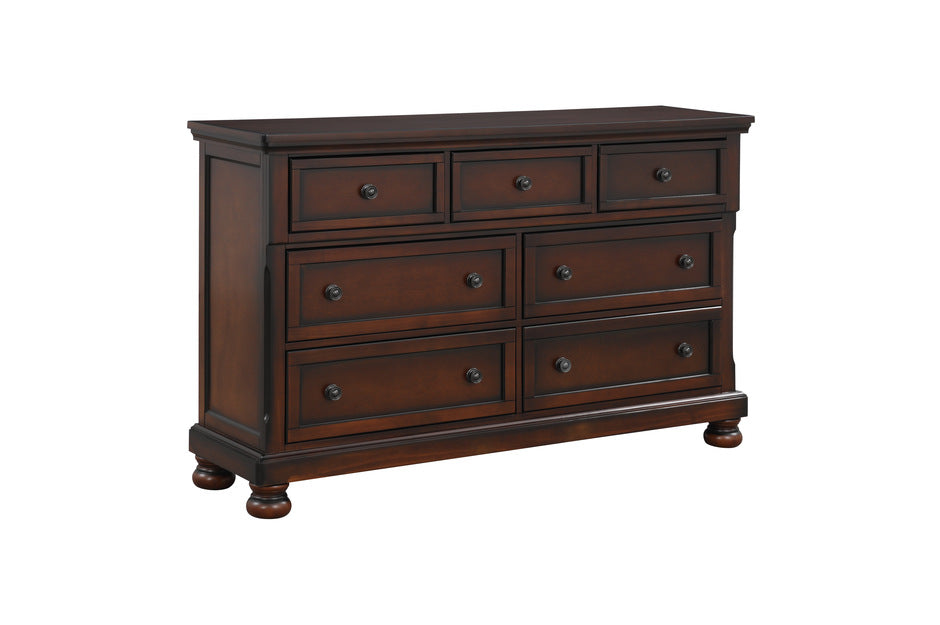Homelegance 2159-4PC 4 pc cumberland rich medium brown finish wood sleigh bedroom set