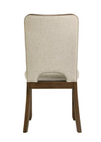 2159T 5 pc Shari 59" round walnut finish wood dining table set