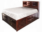 Acme 21600Q-4PC 4 pc Ireland espresso finish wood storage headboard underbed drawers queen bed set