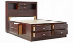 Acme 21600Q-4PC 4 pc Ireland espresso finish wood storage headboard underbed drawers queen bed set