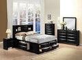Acme 21610Q Ireland black finish wood storage headboard underbed drawers queen bed