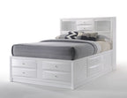 Acme 21700Q Ireland white finish wood storage headboard underbed drawers queen bed