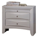 Acme 21704 Ireland white finish wood 2 drawer nightstand bed side end table