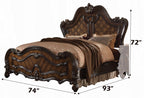 Acme 21790Q 4 pc versailles cherry oak finish wood carved accents headboard queen bedroom set