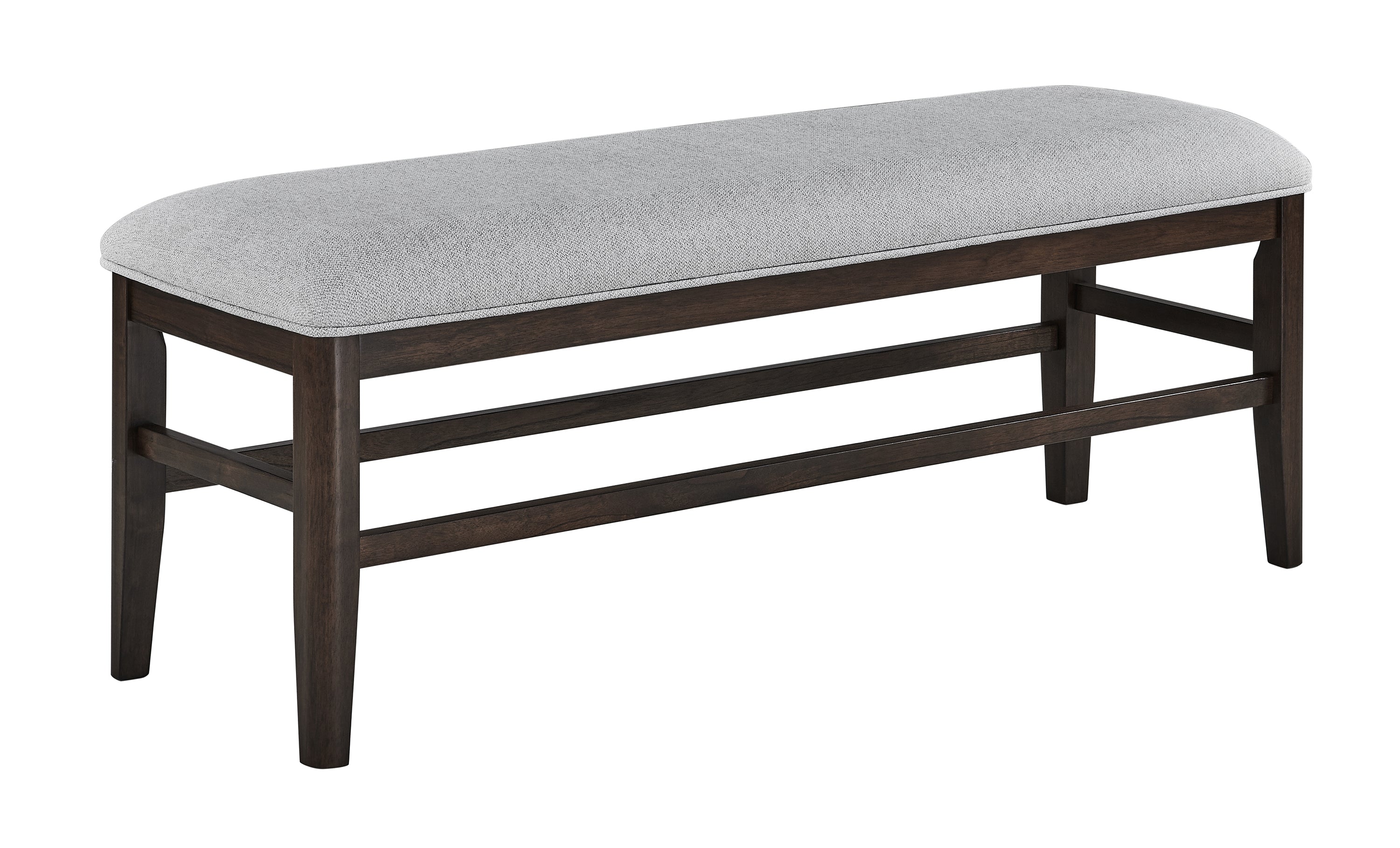 2204T-6PC 6 pc Higgins dark finish wood dining table set with bench