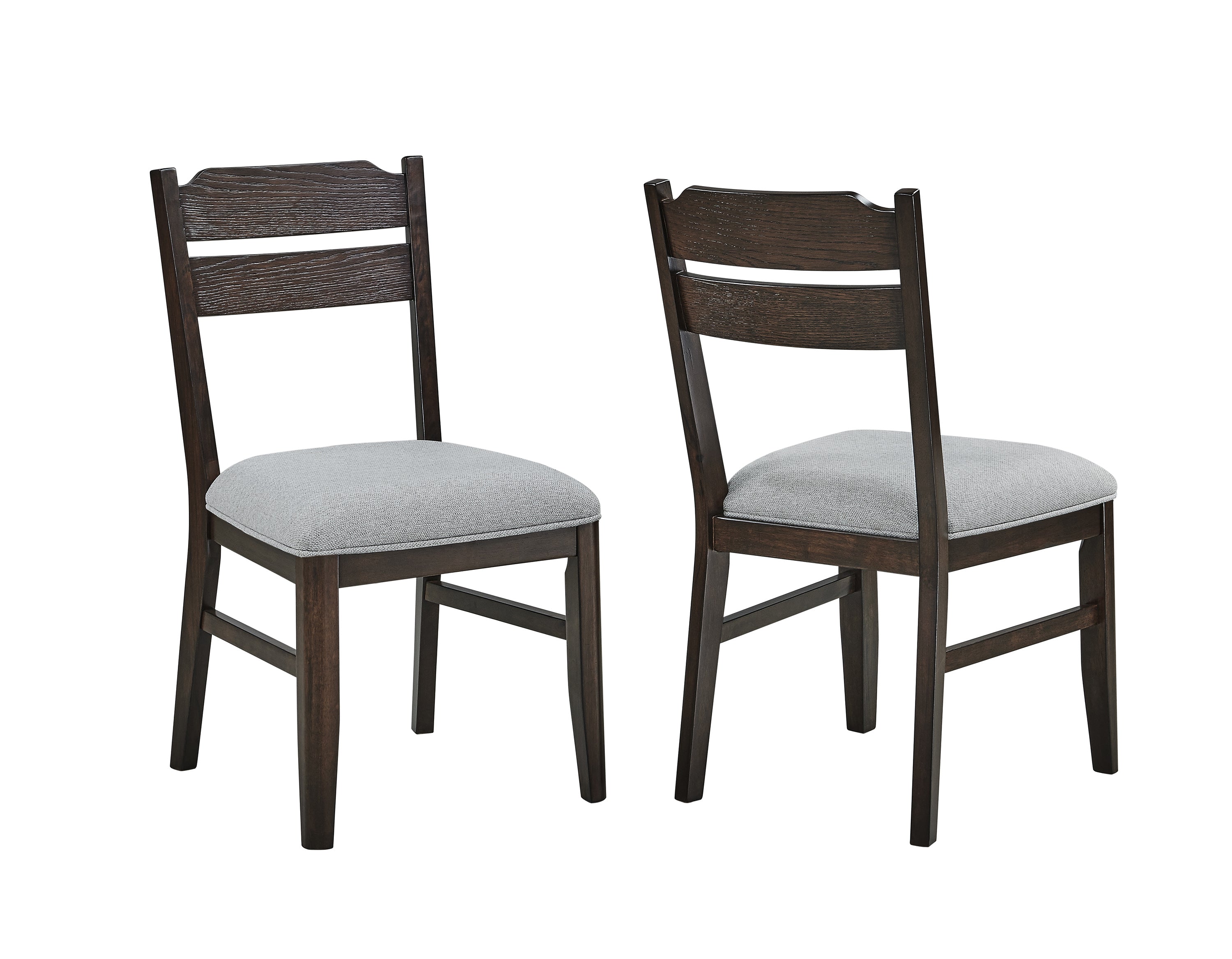 2204T-6PC 6 pc Higgins dark finish wood dining table set with bench