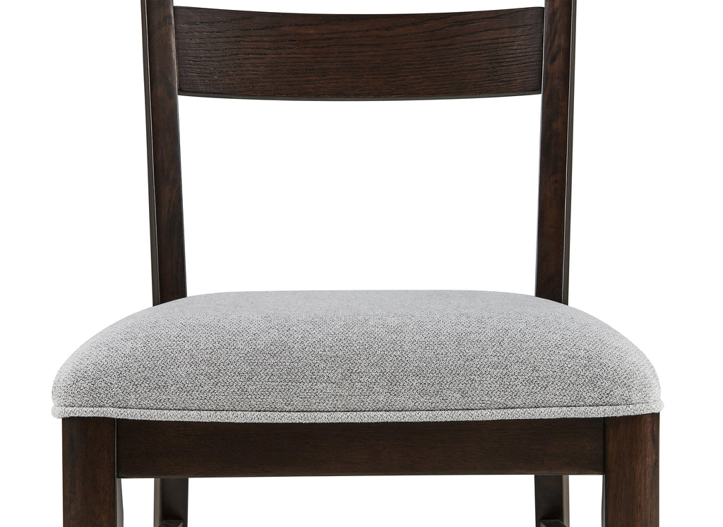 2204T-6PC 6 pc Higgins dark finish wood dining table set with bench