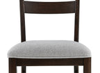 2204T-6PC 6 pc Higgins dark finish wood dining table set with bench