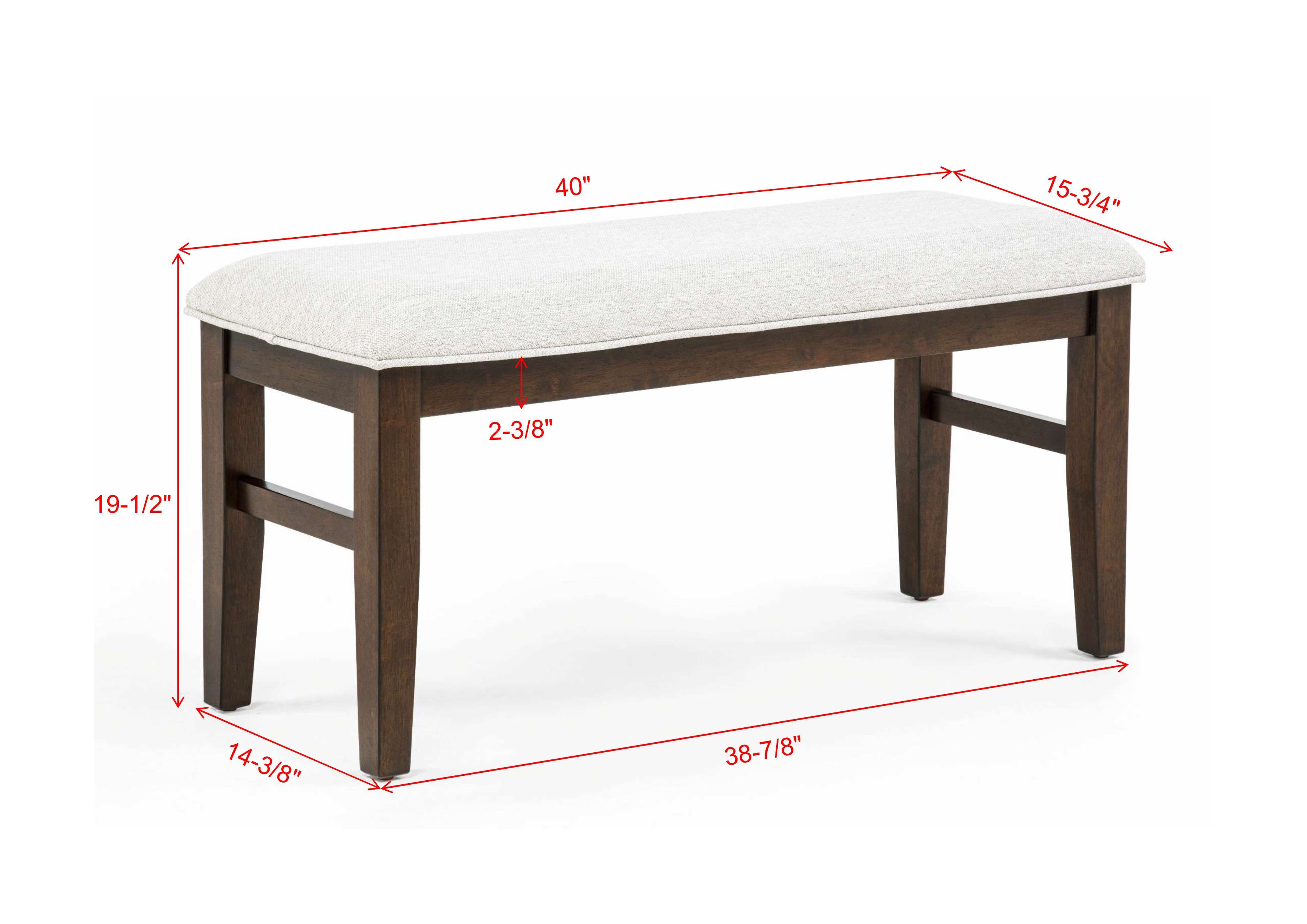 2210T-6PC 6 pc Hamil dark brown finish wood parquet design dining table set trestle base