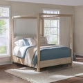 Solano 85-inch Queen Canopy Bed Weathered Mango – 222520Q