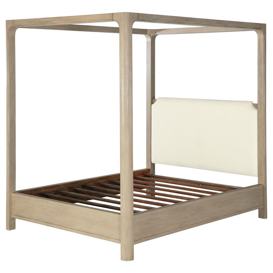 Solano 85-inch Queen Canopy Bed Weathered Mango – 222520Q