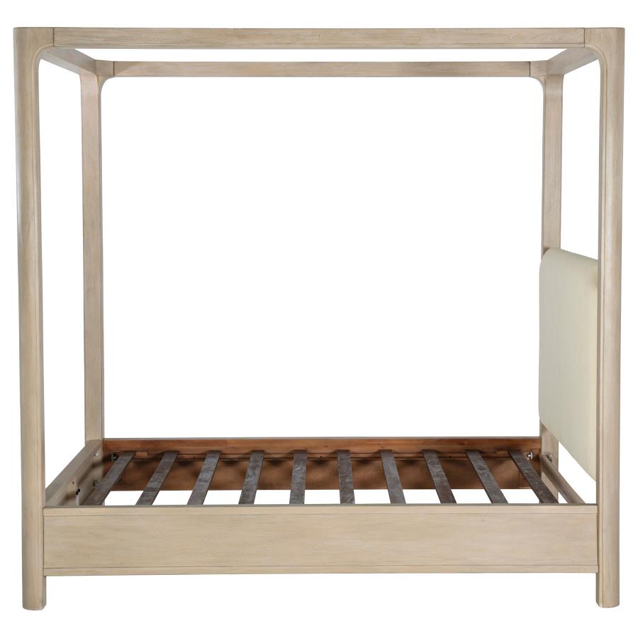 Solano 85-inch Queen Canopy Bed Weathered Mango – 222520Q