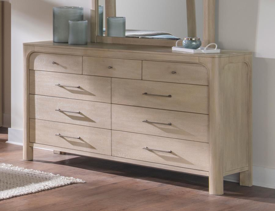 Solano 9-Drawer Bedroom Dresser Weathered Mango – 222523