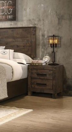 Coaster 222631Q-S4 4 pc Woodmont rustic golden brown finish wood footboard drawers queen bedroom set