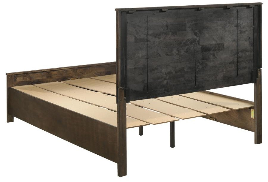 Coaster 222631Q-S4 4 pc Woodmont rustic golden brown finish wood footboard drawers queen bedroom set