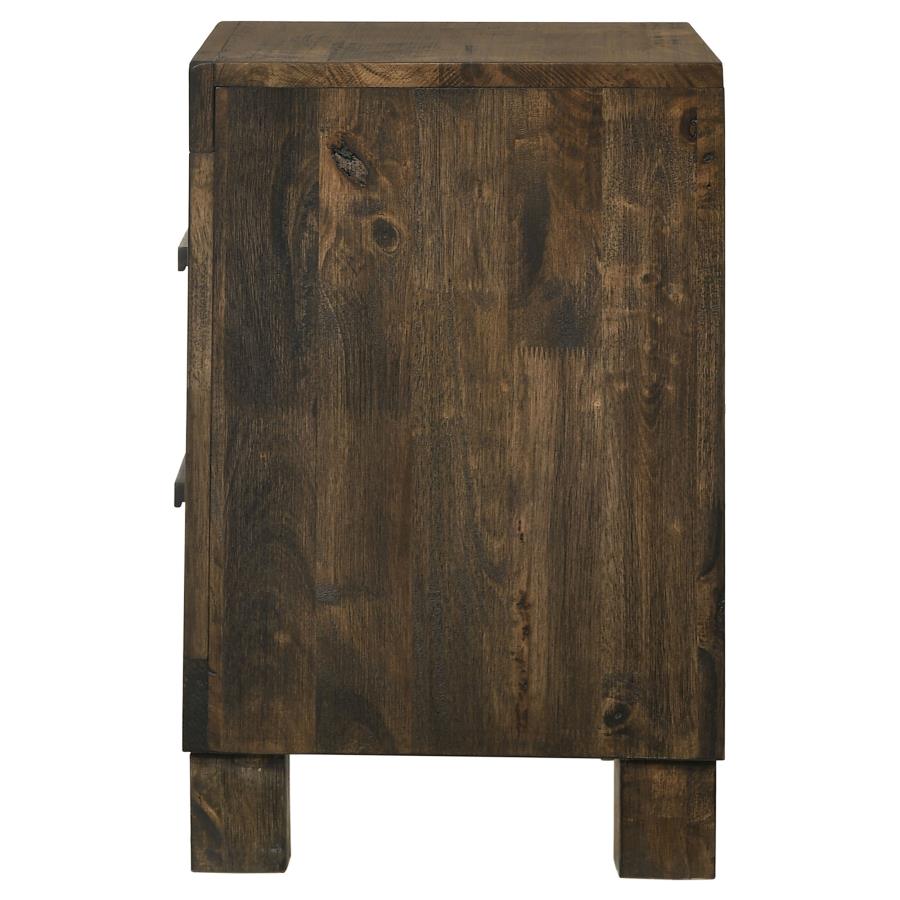 Woodmont Rustic Golden Brown 2-Drawer Nightstand – 222632