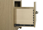 Hendricks 1-Drawer Nightstand Bedside Table with Cubby Light Oak – 222652
